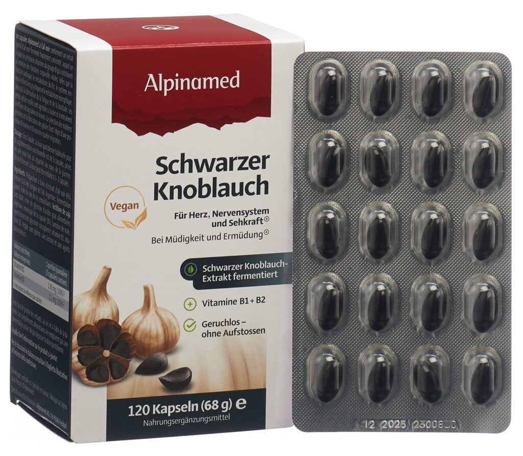 ALPINAMED Ail noir caps 120 pce