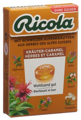 RICOLA bonbons herbes caramel ss as box 50 g