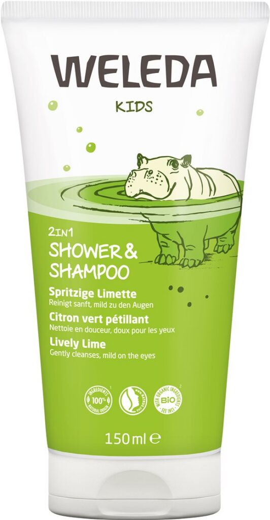 WELEDA KIDS 2en1 shower&shampoo citron vert 150 ml
