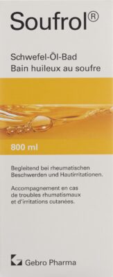 SOUFROL bain huileux au soufre fl 800 ml