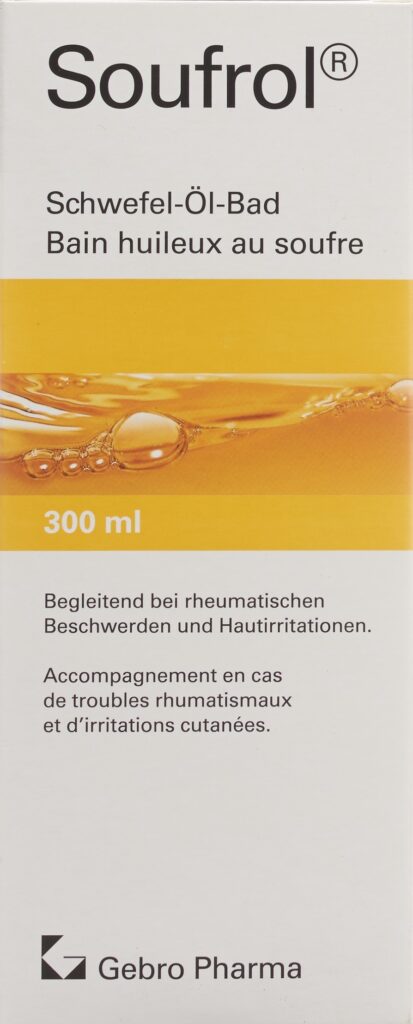 SOUFROL bain huileux au soufre fl 300 ml