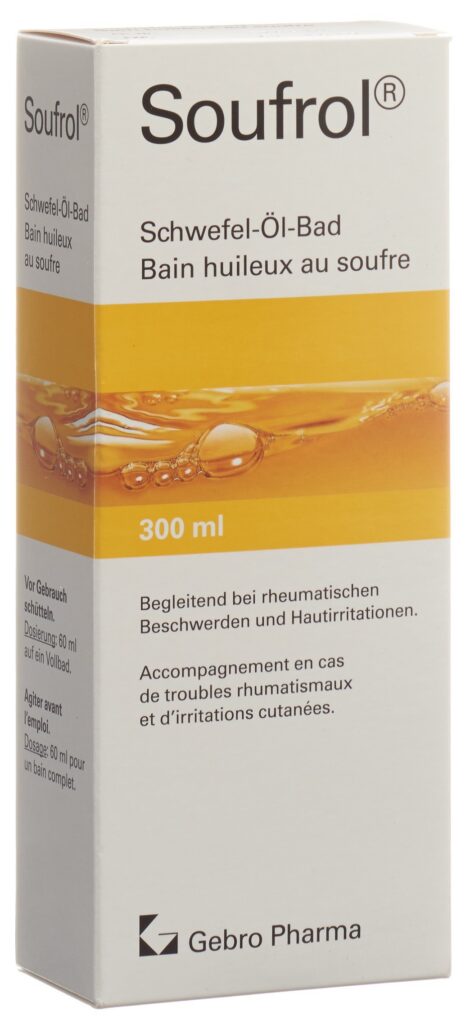 SOUFROL bain huileux au soufre fl 300 ml