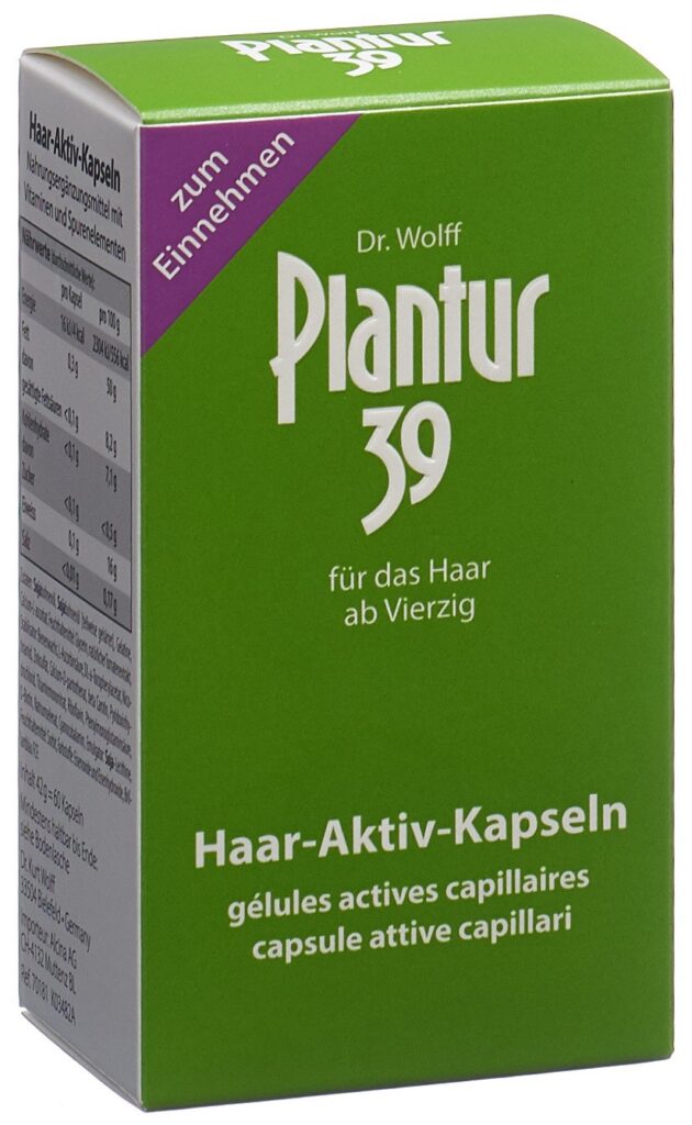 PLANTUR 39 gélules actives capillaires 60 pce