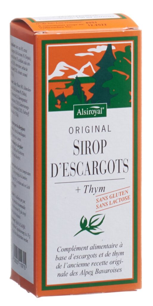ALSIROYAL Original sirop escargots thym 150 ml