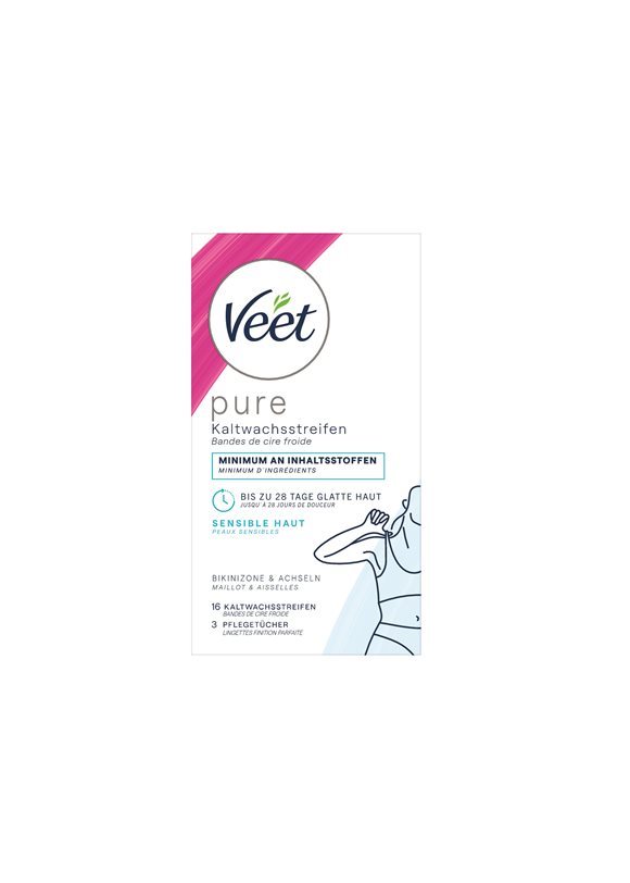 VEET band cire froide aissell&maill sens 8 x 2 pce