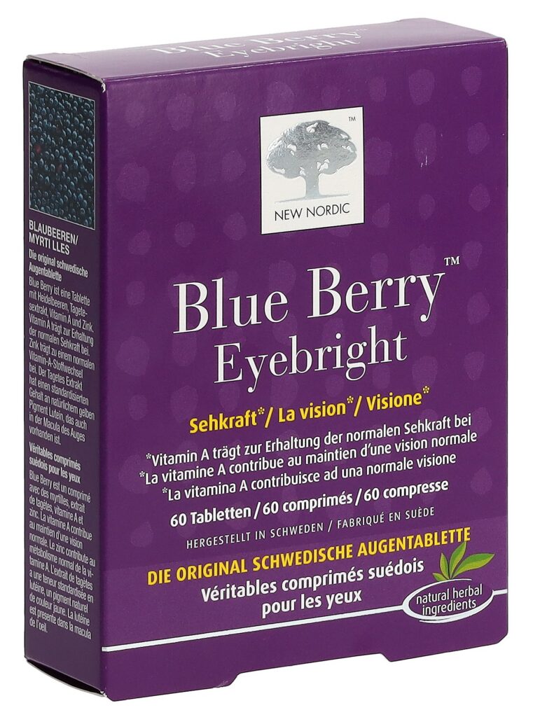 NEW NORDIC Blue Berry Eyebright cpr 60 pce