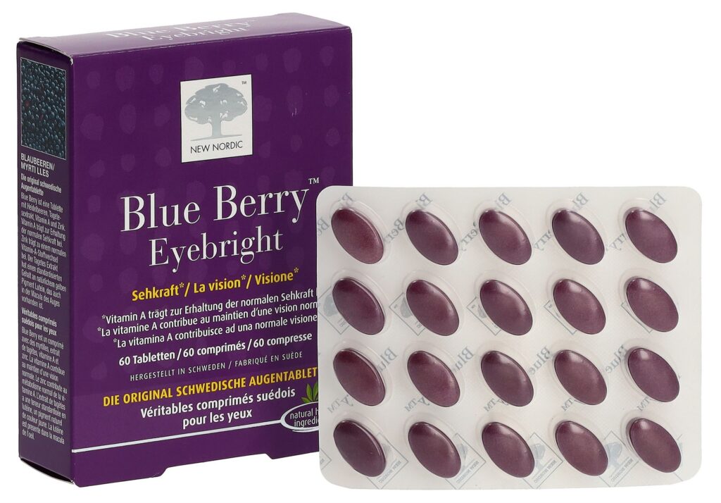 NEW NORDIC Blue Berry Eyebright cpr 60 pce
