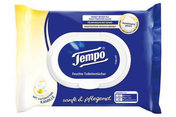 TEMPO lingettes humide Sanft&Pflegend 42 pce