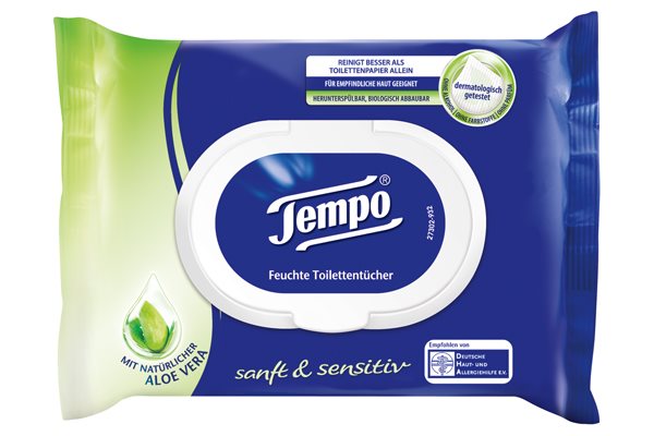 TEMPO lingettes humide Sanft&Sensitiv 42 pce