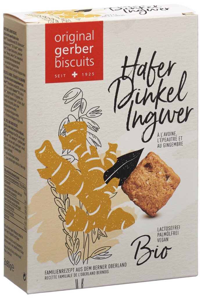 GERBER Biscuits avoine épeautre ging bio 160 g