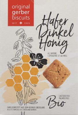 GERBER Biscuits avoine épeautre miel bio 160 g
