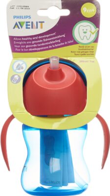 PHILIPS AVENT tasse avec paille 200ml boy bleu