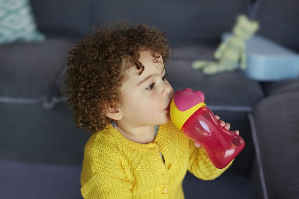 AVENT tasse avec paille 300ml girl rose