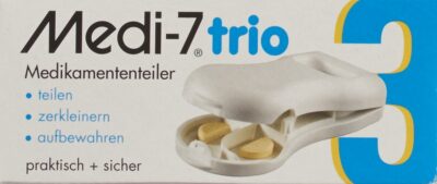 SAHAG Medi-7 trio partage-comprimés blanc
