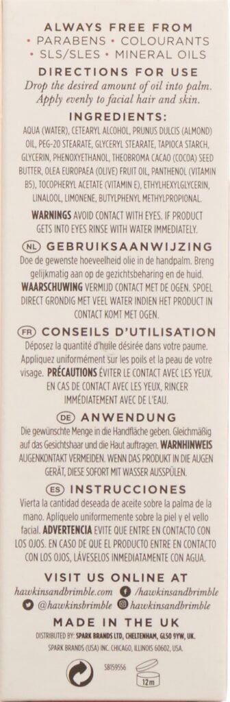 HAWKINS & BRIMBLE Beard Oil fl 50 ml