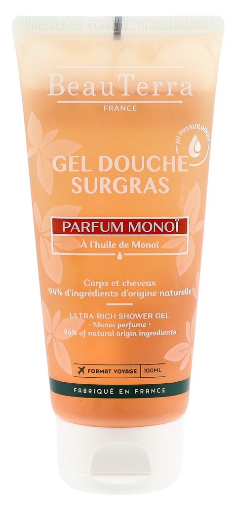 BEAUTERRA gel douche surgras monoi tb 100 ml