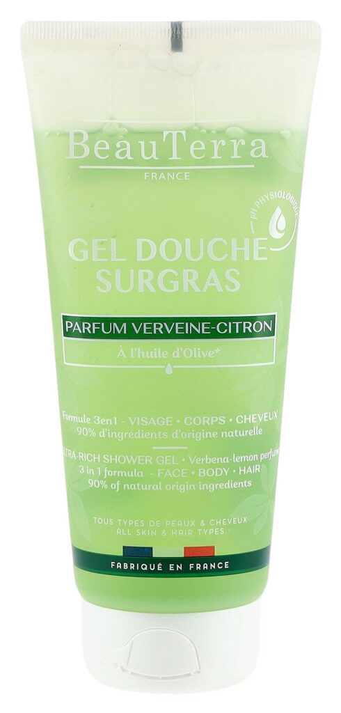 BEAUTERRA gel douche surgras ver cit tb 200 ml