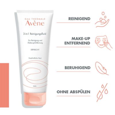 AVENE Fluide Démaquillant 3en1 200 ml