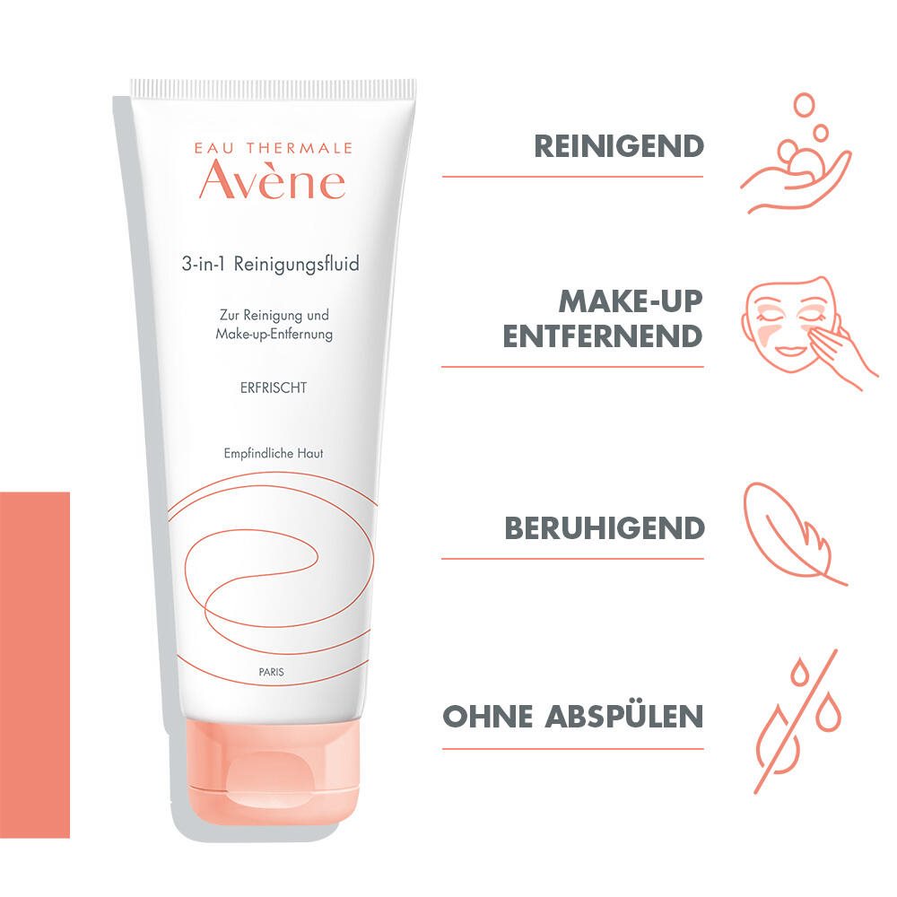 AVENE Fluide Démaquillant 3en1 200 ml