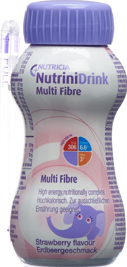NUTRINI DRINK multi fibre fraise 200 ml