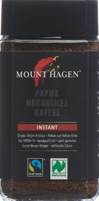 MOUNT HAGEN café instantané bio fairtrade 100 g