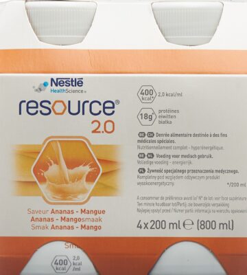 RESOURCE 2.0 ananas mangue 4 x 200 ml