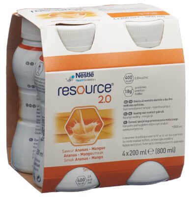 RESOURCE 2.0 ananas mangue 4 x 200 ml