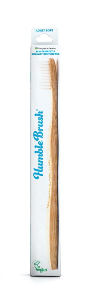 HUMBLE BRUSH Brosse à dents adulte blanc