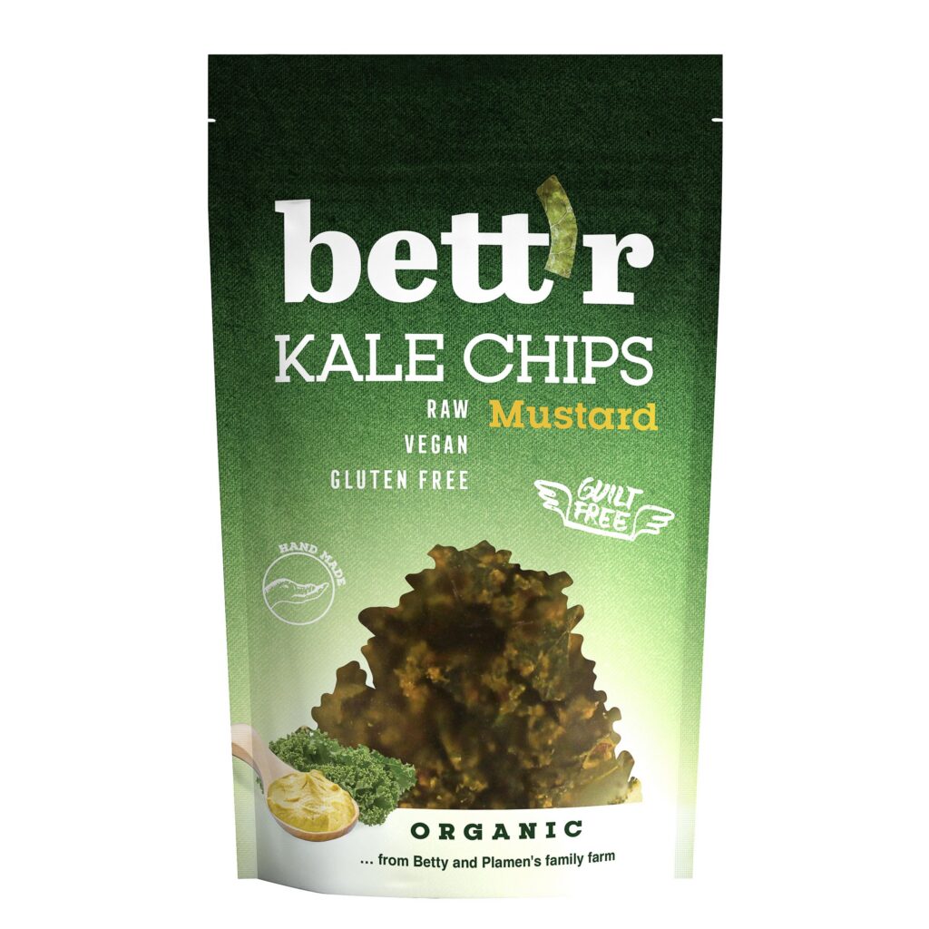BETT'R kale chips mustard sach 30 g