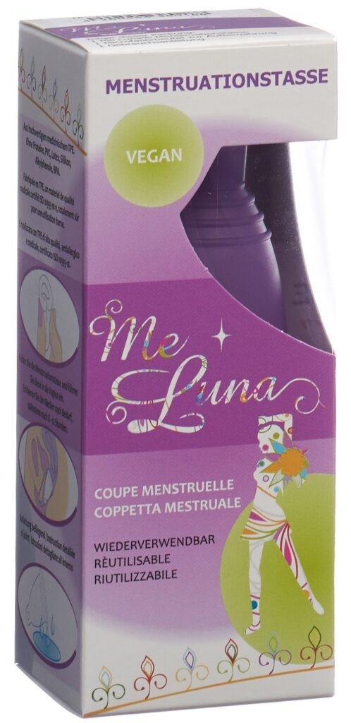 ME LUNA Menstruationstasse Classic M Ring Violett