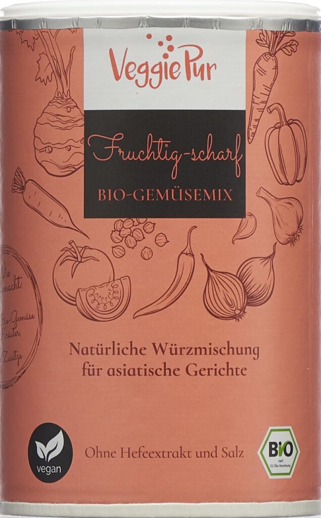 VEGGIEPUR Mélange Légumes FRUITÉ-ÉPICÉ 130 g
