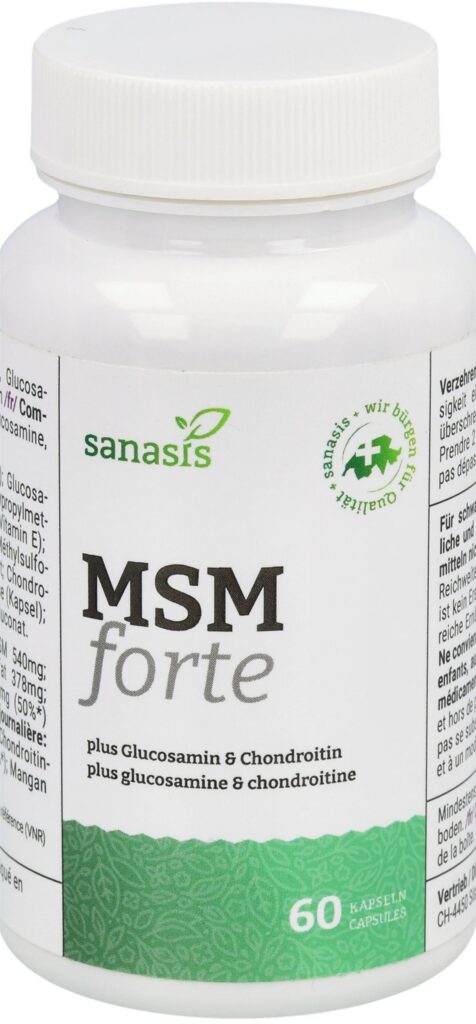 SANASIS MSM glucosamin&chondroitin caps bte 60 pce