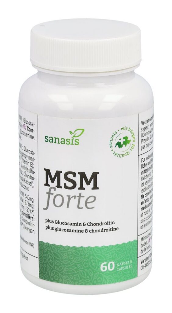 SANASIS MSM glucosamin&chondroitin caps bte 60 pce