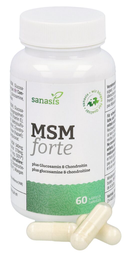 SANASIS MSM glucosamin&chondroitin caps bte 60 pce