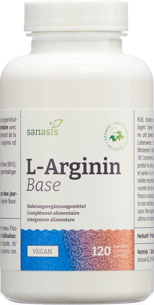 SANASIS L-arginin base caps bte 120 pce