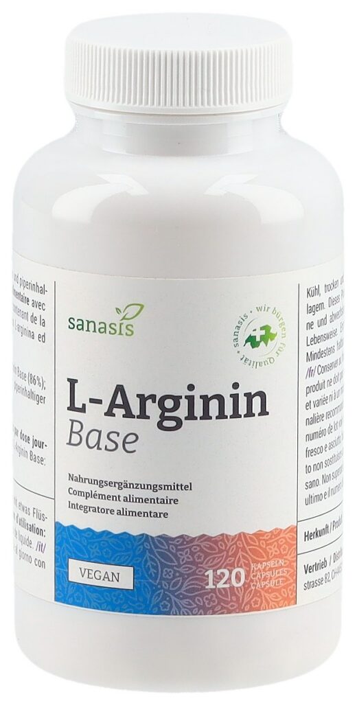 SANASIS L-arginin base caps bte 120 pce