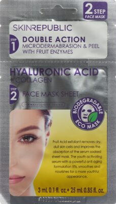 SKIN REPUBLIC 2 Step Hyalur Acid+Collag Mask 25 ml