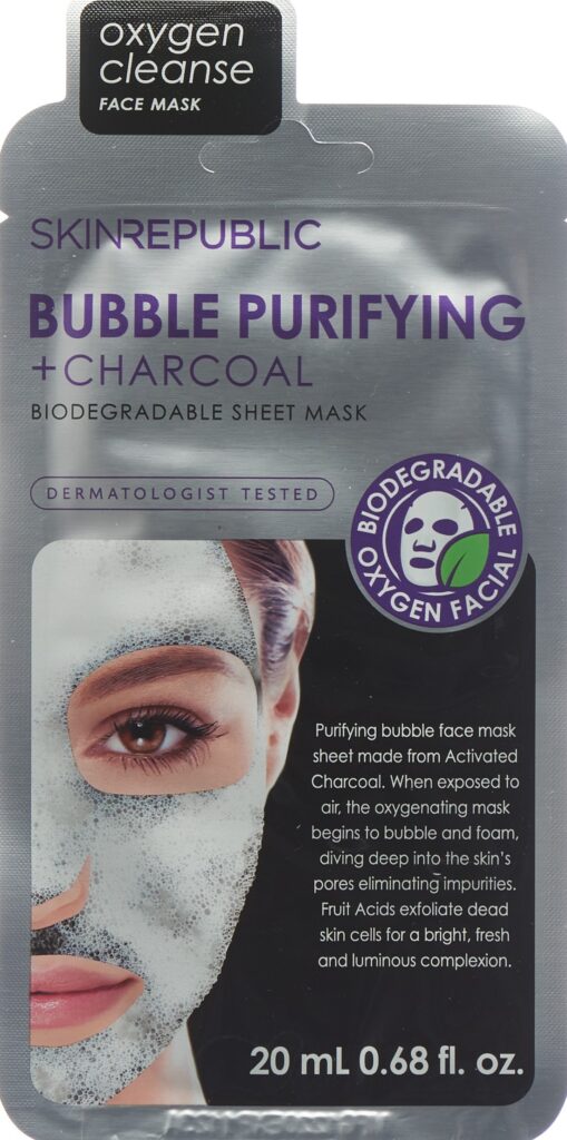 SKIN REPUBLIC Bubble Purify Charco Face Mask 25 ml