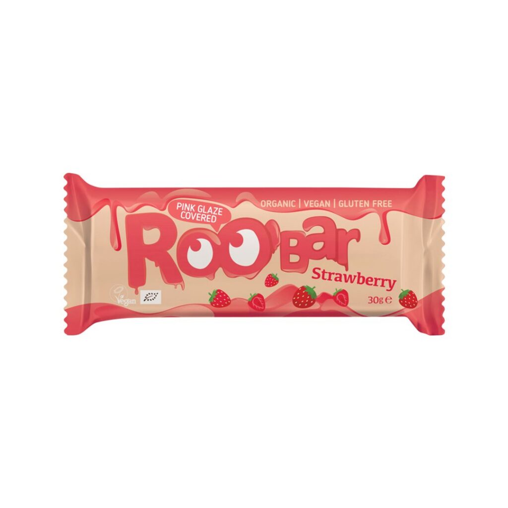 ROOBAR barre crue Strawberries 4ever 30 g