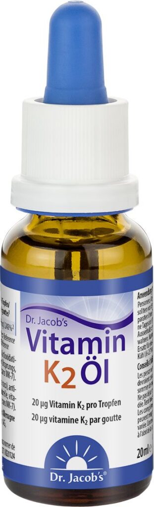 DR. JACOB'S vitamine K2 huile gouttes MK7 20 ml