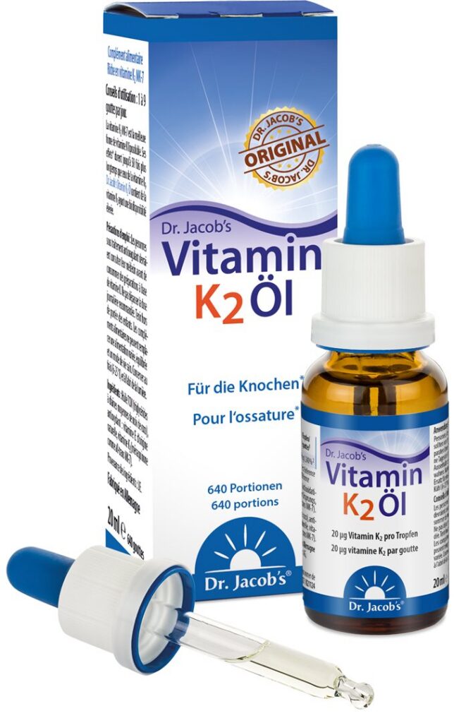 DR. JACOB'S vitamine K2 huile gouttes MK7 20 ml
