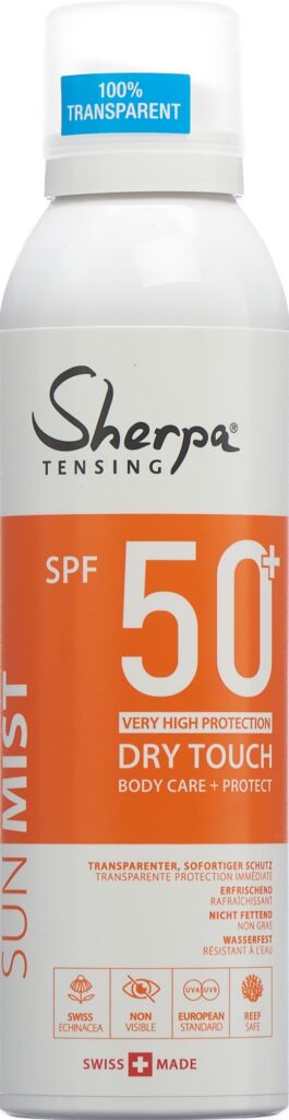 SHERPA TENSING brumisateur SPF50+ invisible 200 ml