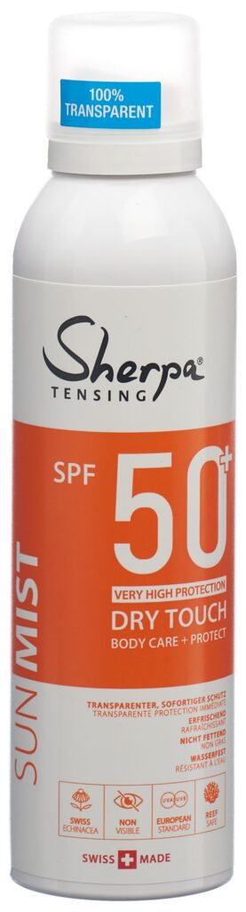 SHERPA TENSING brumisateur SPF50+ invisible 200 ml