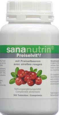 SANANUTRIN Preiselvit f cpr bte 300 pce