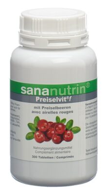 SANANUTRIN Preiselvit f cpr bte 300 pce