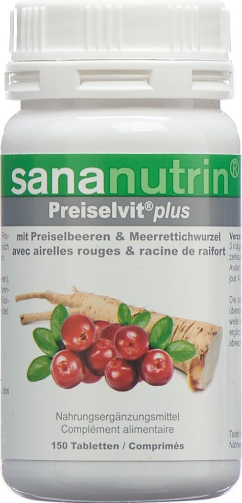 SANANUTRIN Preiselvit plus cpr bte 150 pce