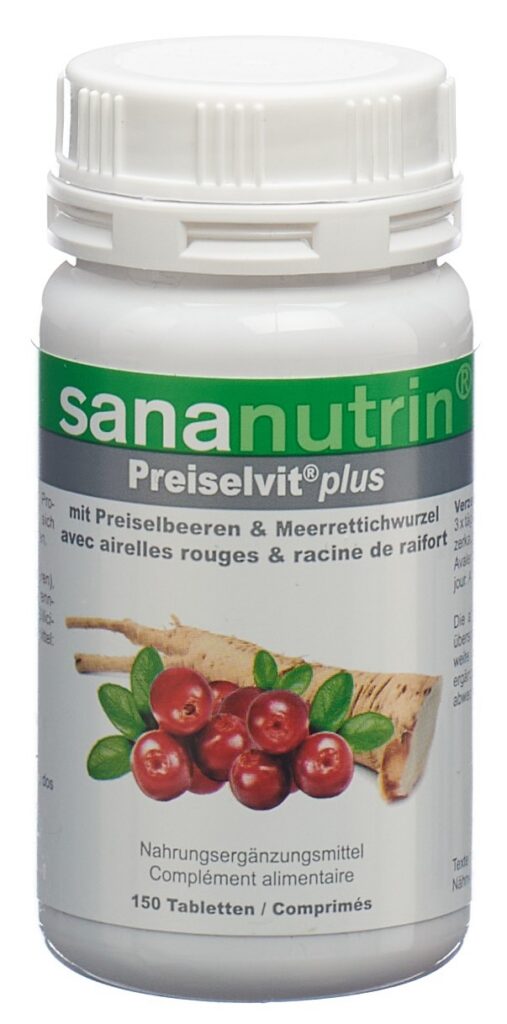 SANANUTRIN Preiselvit plus cpr bte 150 pce