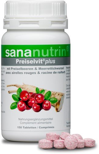 SANANUTRIN Preiselvit plus cpr bte 150 pce