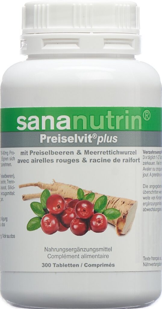 SANANUTRIN Preiselvit plus cpr bte 300 pce