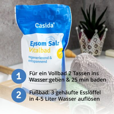 CASIDA Sel d'Epsom original bain de vital 1000 g
